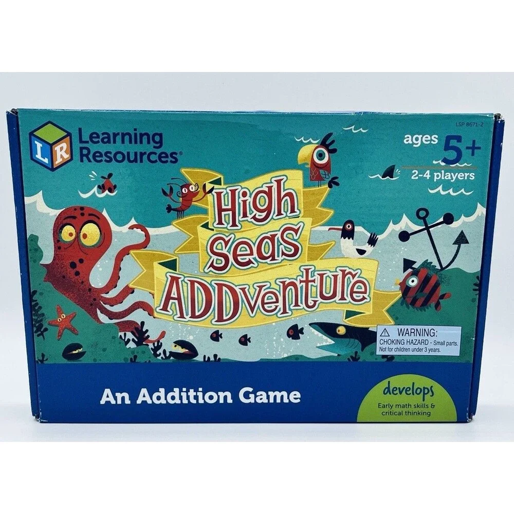Learning Resources HIGH SEAS ADDVENTURE An Addition Learning Game NEW